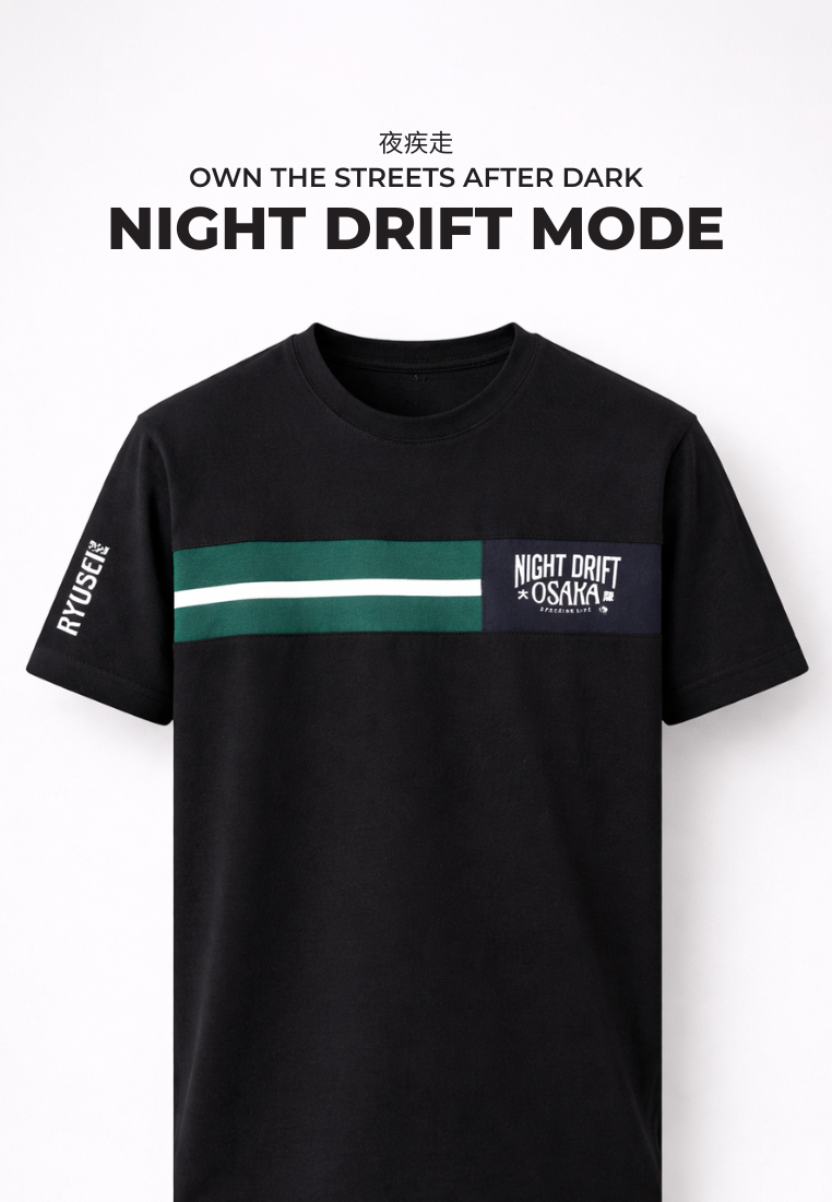 Ryusei Kaos Pria Osaka CMB Black