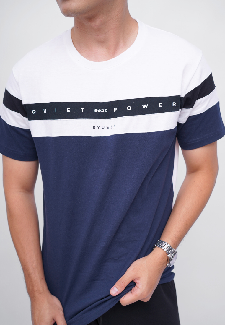 Ryusei Kaos Pria Quiet CMB Navy