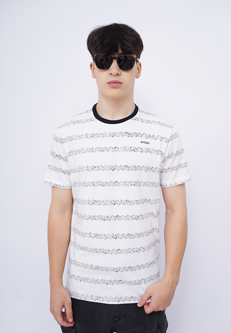 Ryusei Kaos Pria Shimajiri FP White