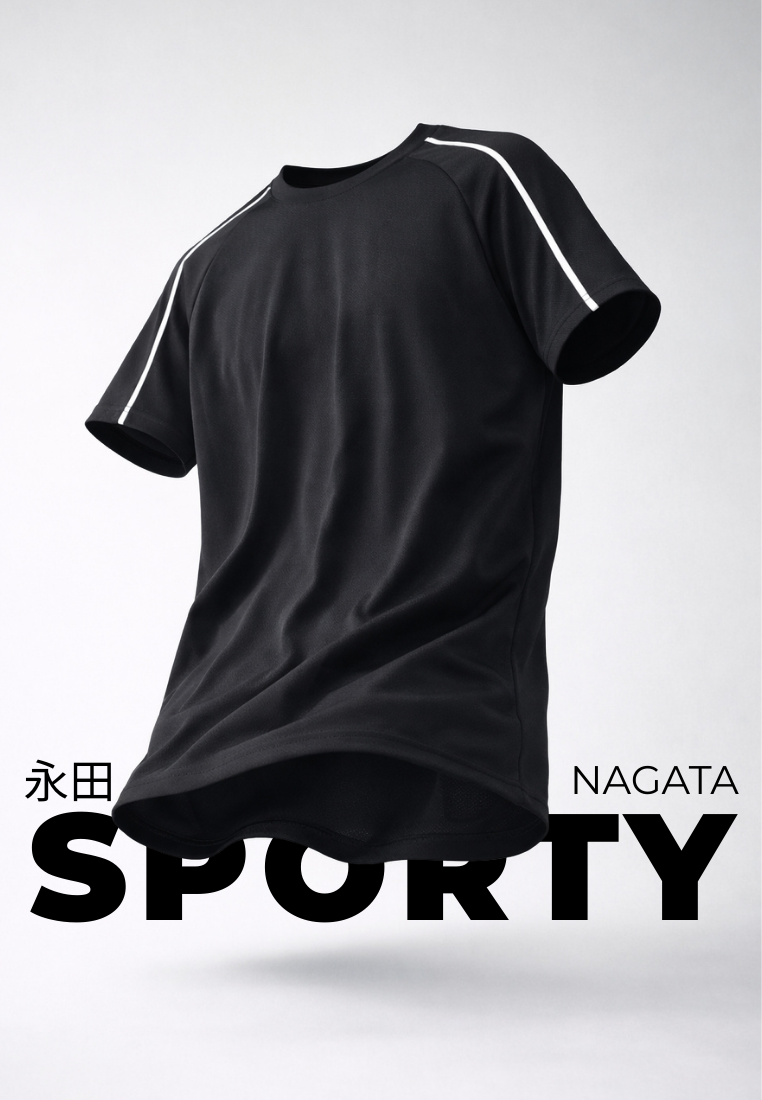 Ryusei Kaos Olahraga Nagata Black