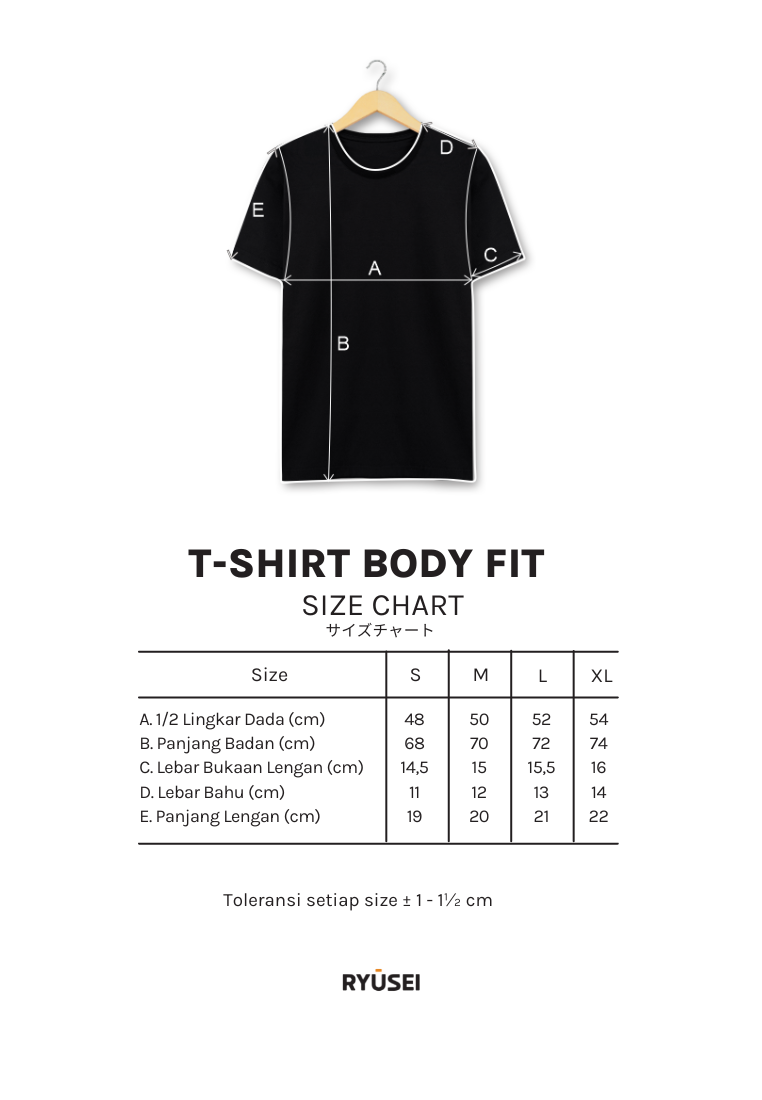 Ryusei Tshirt Aesthetic Goods Black