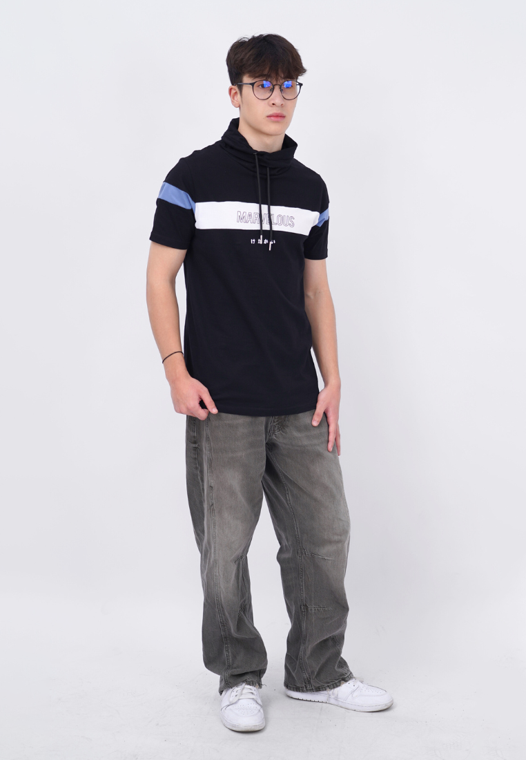 Ryusei Kaos Pria Turtleneck Nandito Marvelous CMB Black