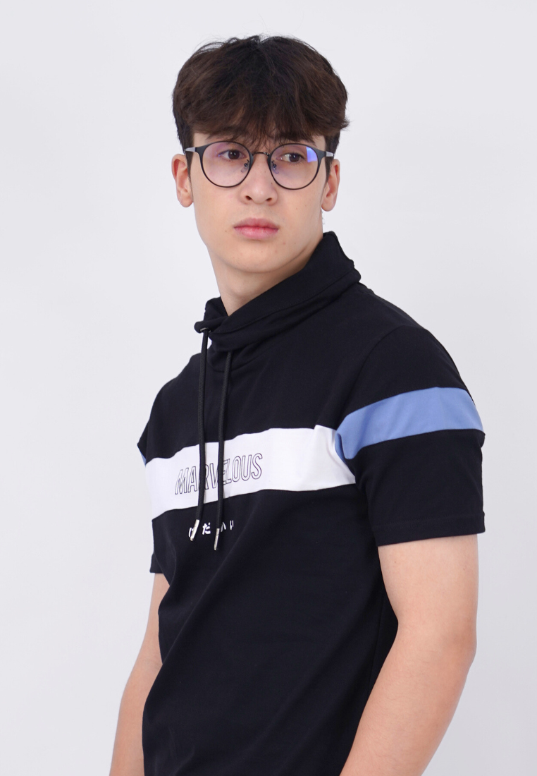 Ryusei Kaos Pria Turtleneck Nandito Marvelous CMB Black