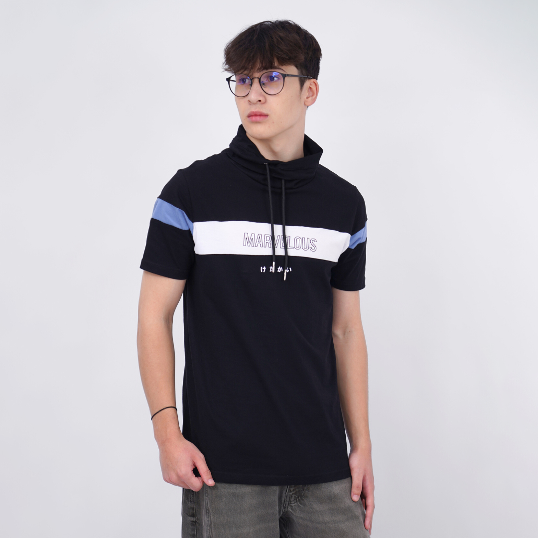 Ryusei Kaos Pria Turtleneck Nandito Marvelous CMB Black