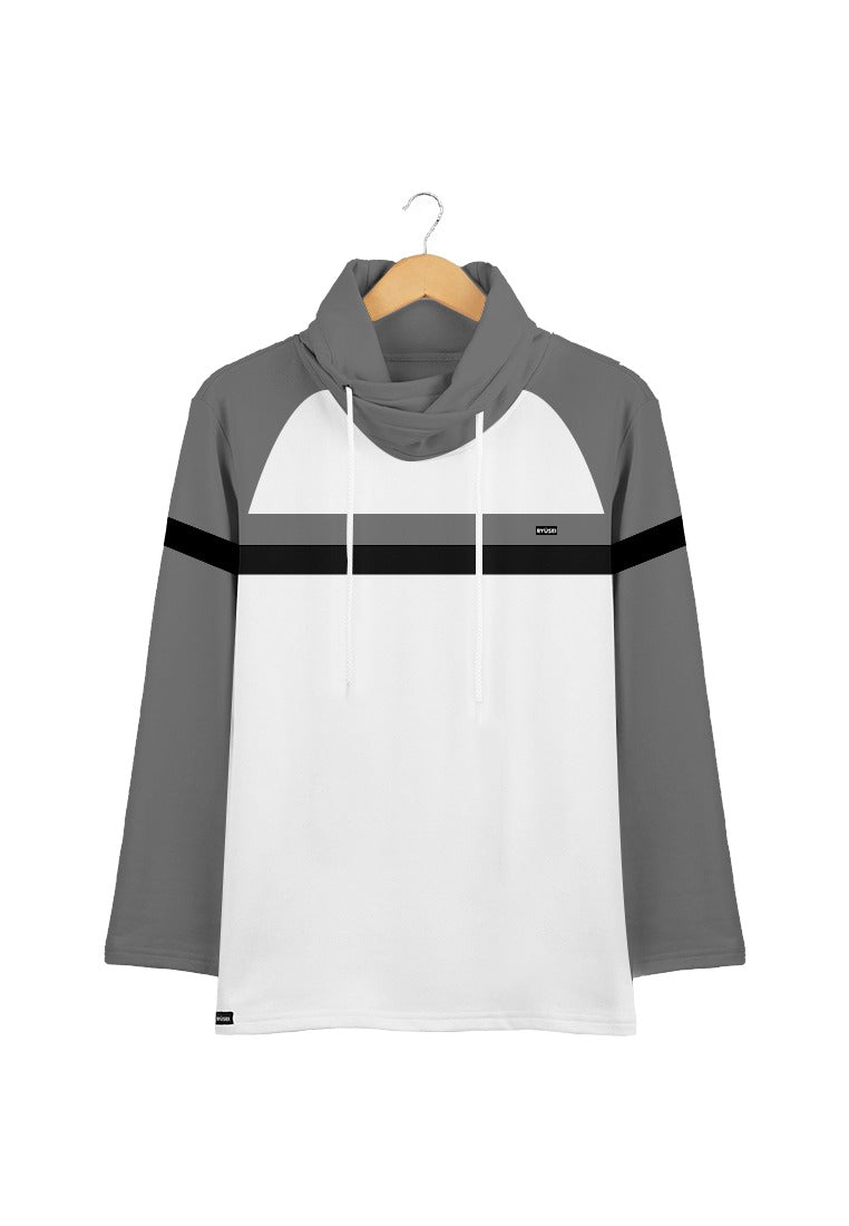 Ryusei Kaos Pria Lengan Panjang Nandito Rei CMB Grey