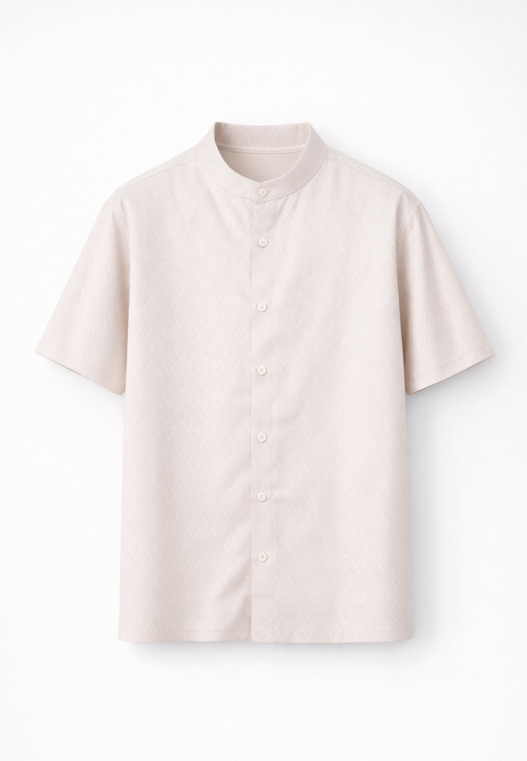 Ryusei Kemeja Kerah Koko Lengan Pendek Yama