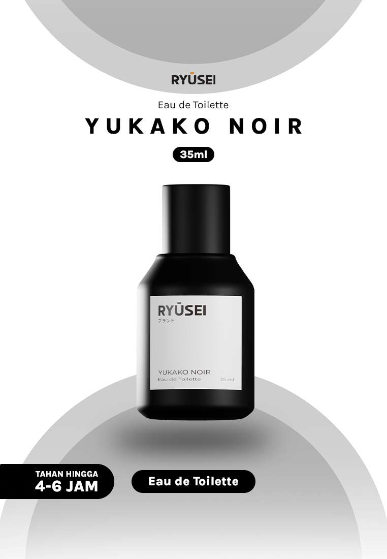 Ryusei Yukako Noir - Eau de Toilette 35ml - Parfum Unisex Hangat & Calm