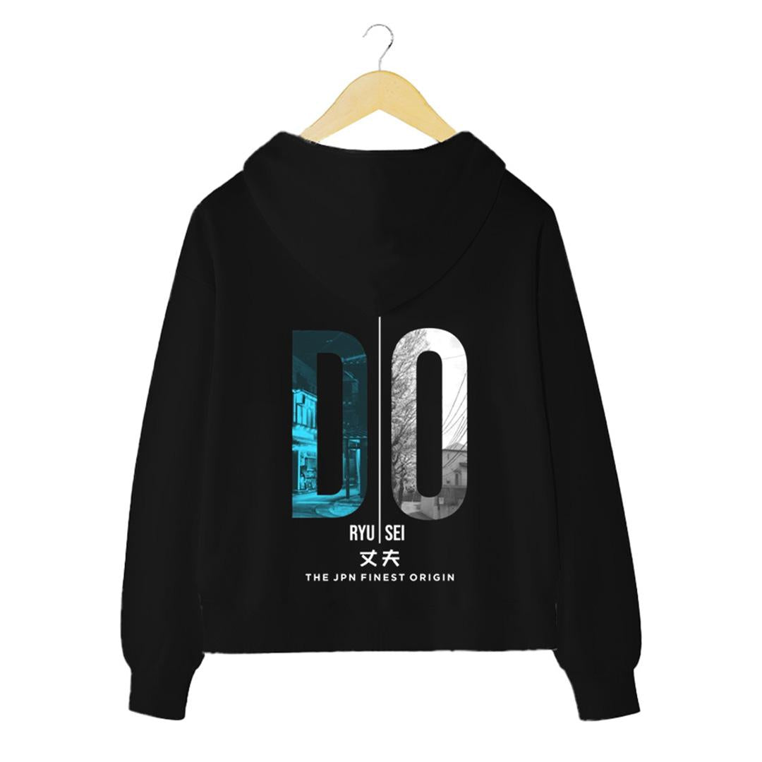 Ryusei Hoodie Boxy Able Full Black