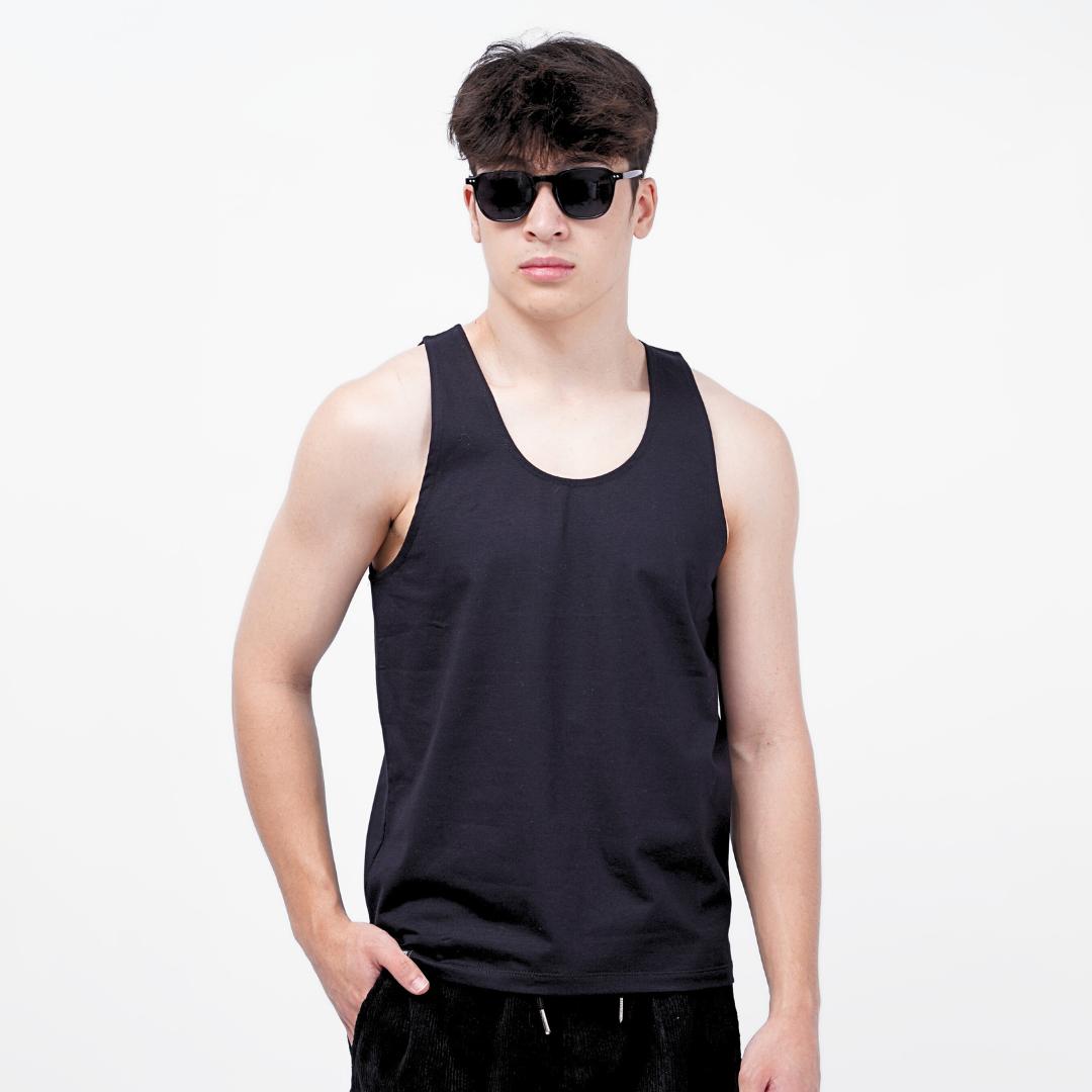 Ryusei Tanktop Pria Yuji Black