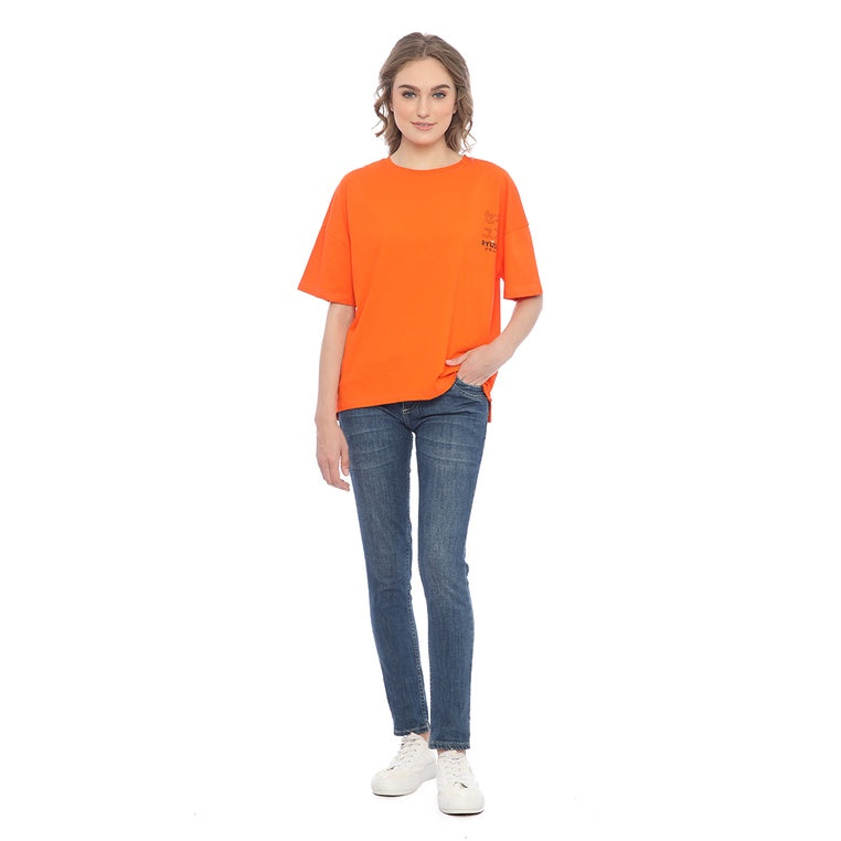 Ryusei Tshirt Oversize Yuki Orange
