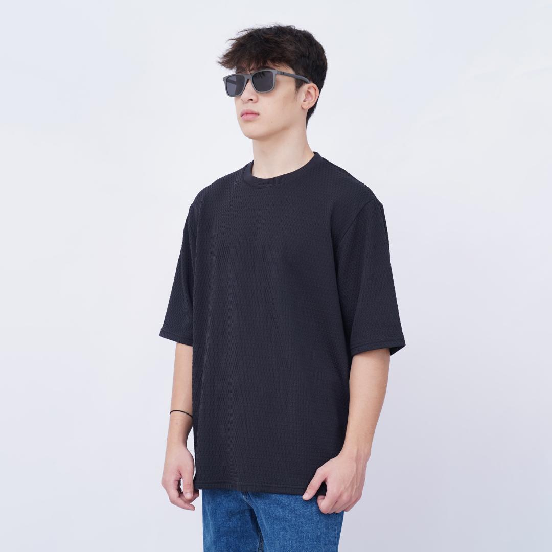 Ryusei T-shirt Oversize SORA Knit – Kaos Knit dengan Tekstur Unik