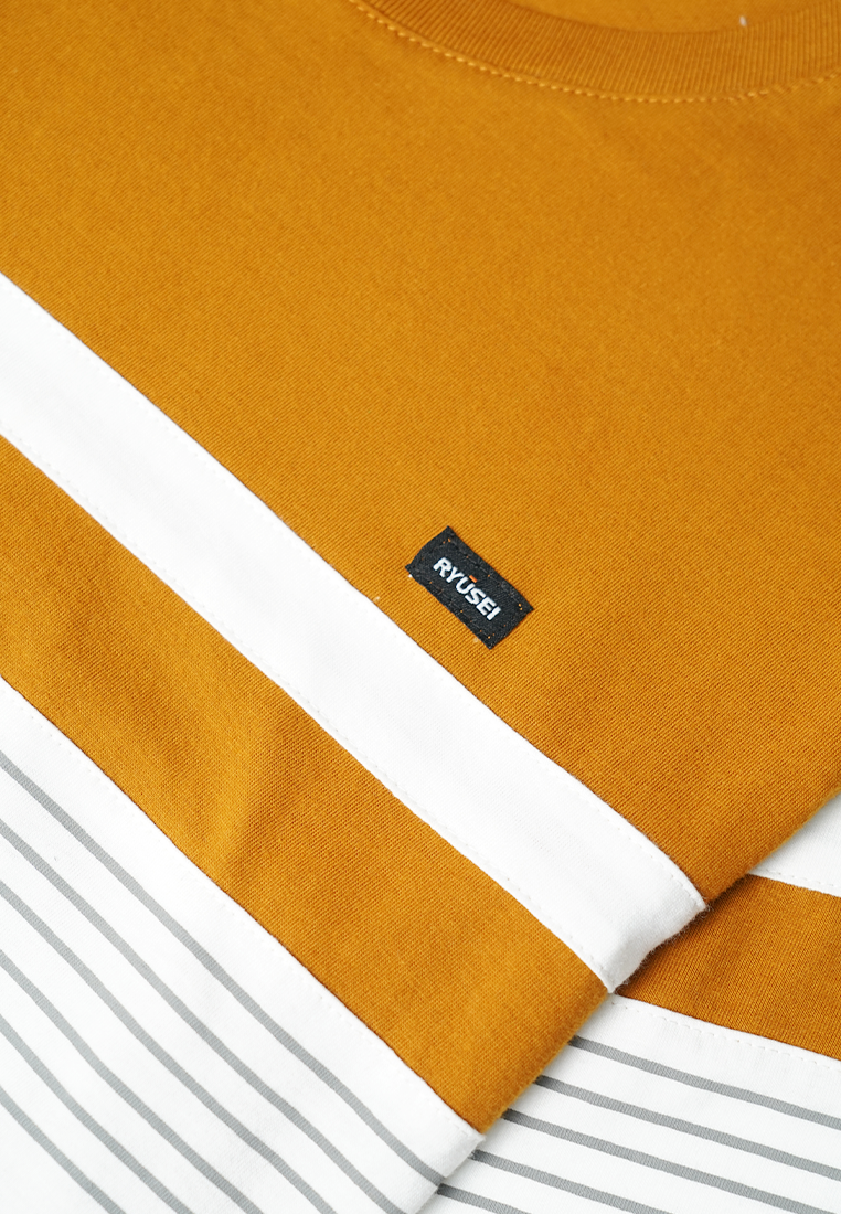 Ryusei Kaos Pria Furukawa CMB Mustard