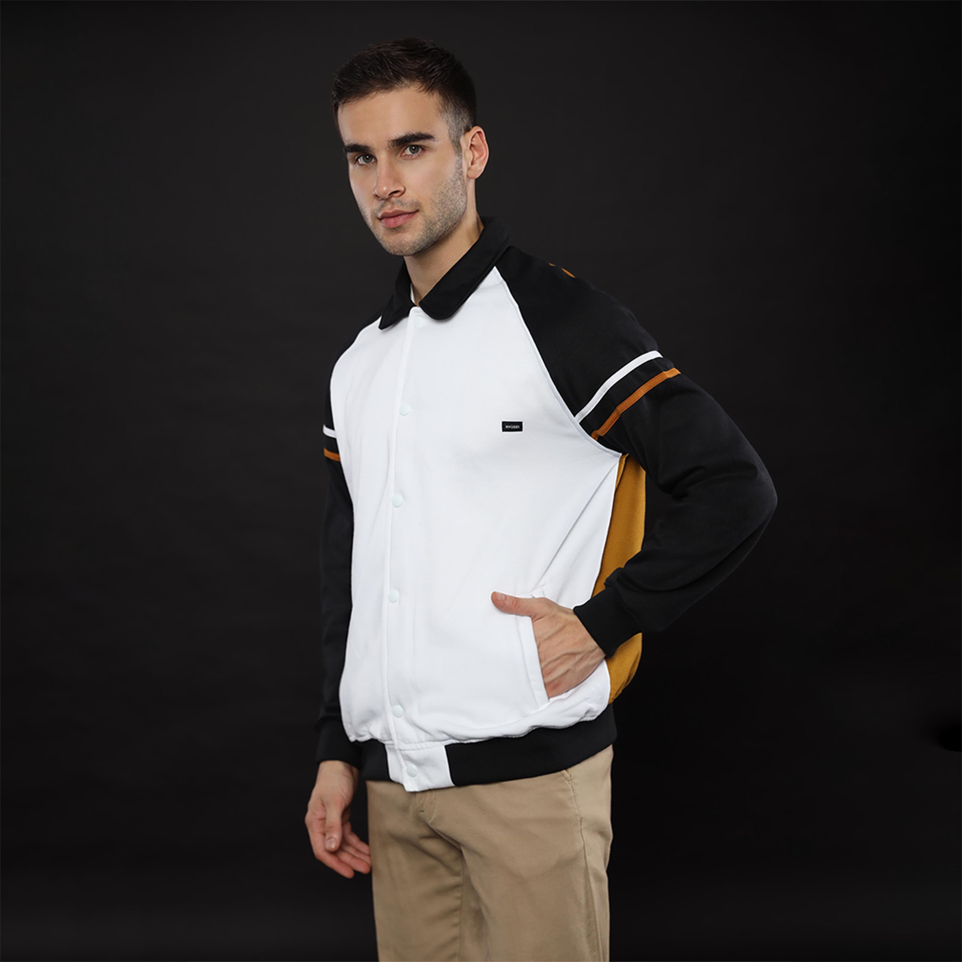 Ryusei Jacket Varsity Yoshimura CMB White