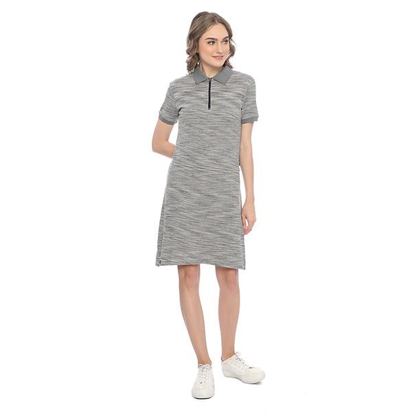 Ryusei Polo Dress Yukari Two Tone Grey