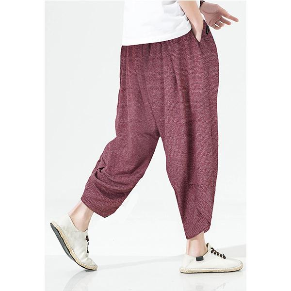 Ryusei Japanese Pants Ken Two Tone Maroon