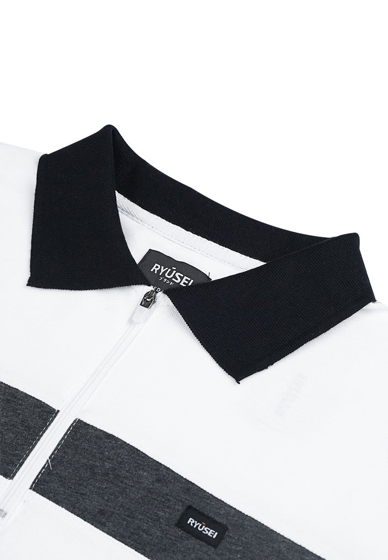 Ryusei Polo Shirt Asayaki CMB White - Ryusei