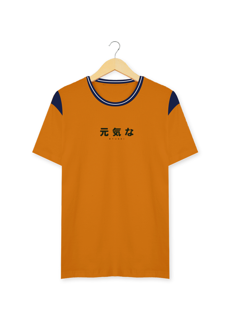 Ryusei Kaos Pria Hirakata Mustard