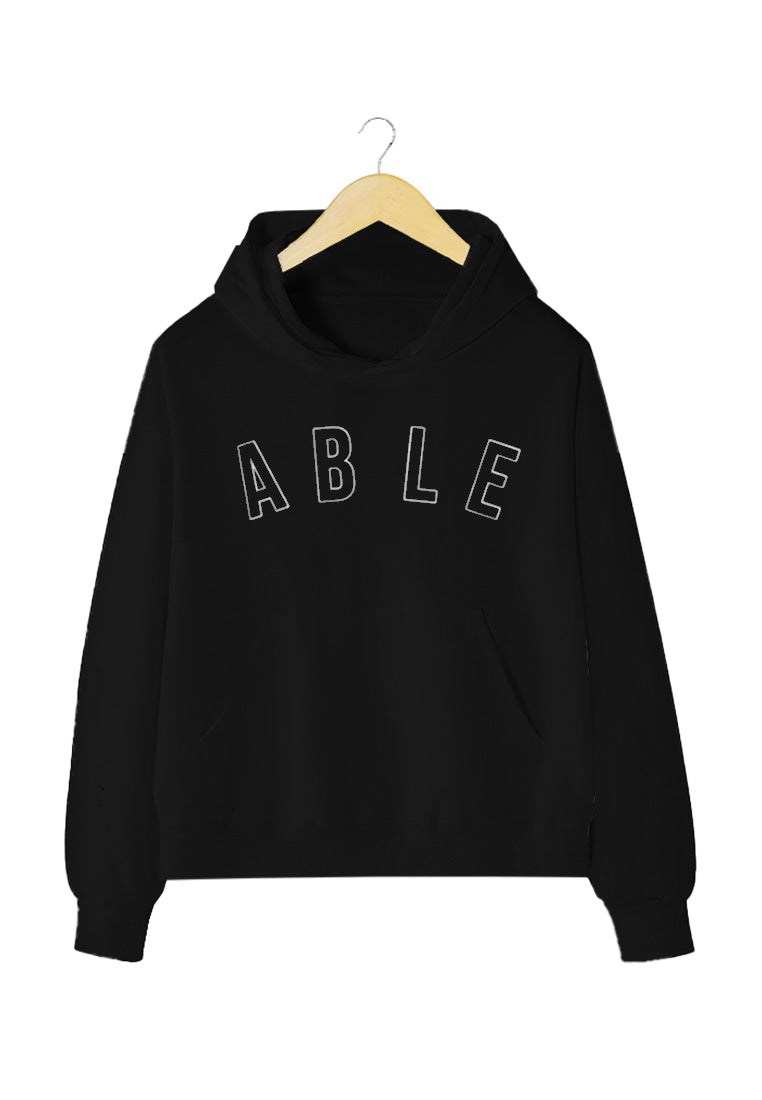 Ryusei Hoodie Boxy Able Full Black