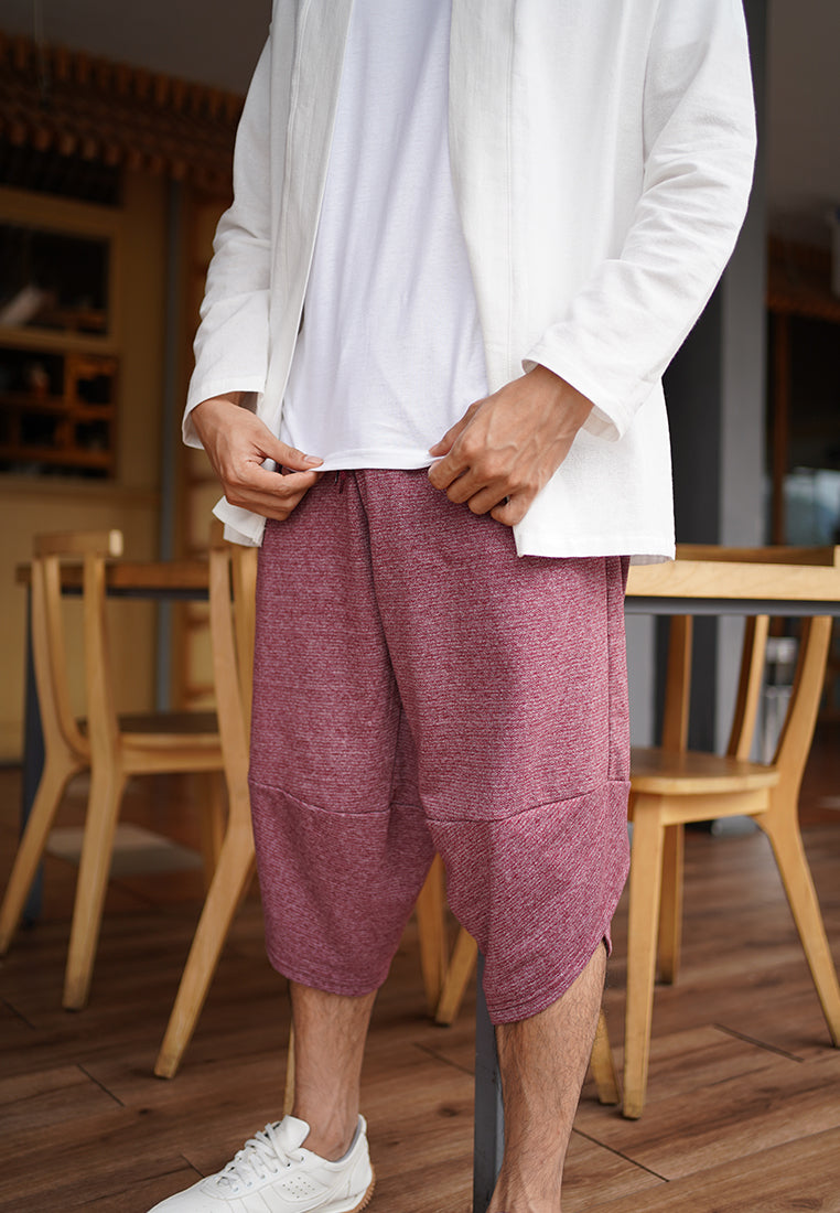Ryusei Japanese Pants Ken Two Tone Maroon - Ryusei