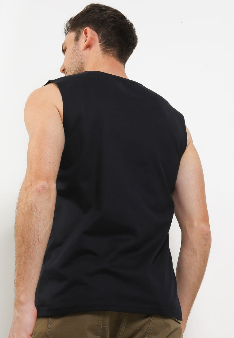Ryusei Tshirt Takaya Sleeveless Black - Ryusei