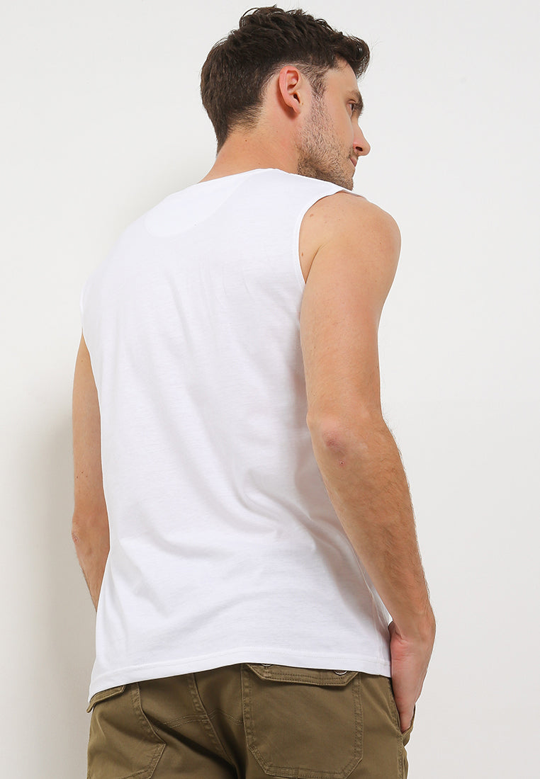 Ryusei Tshirt Takaya Sleeveless White - Ryusei