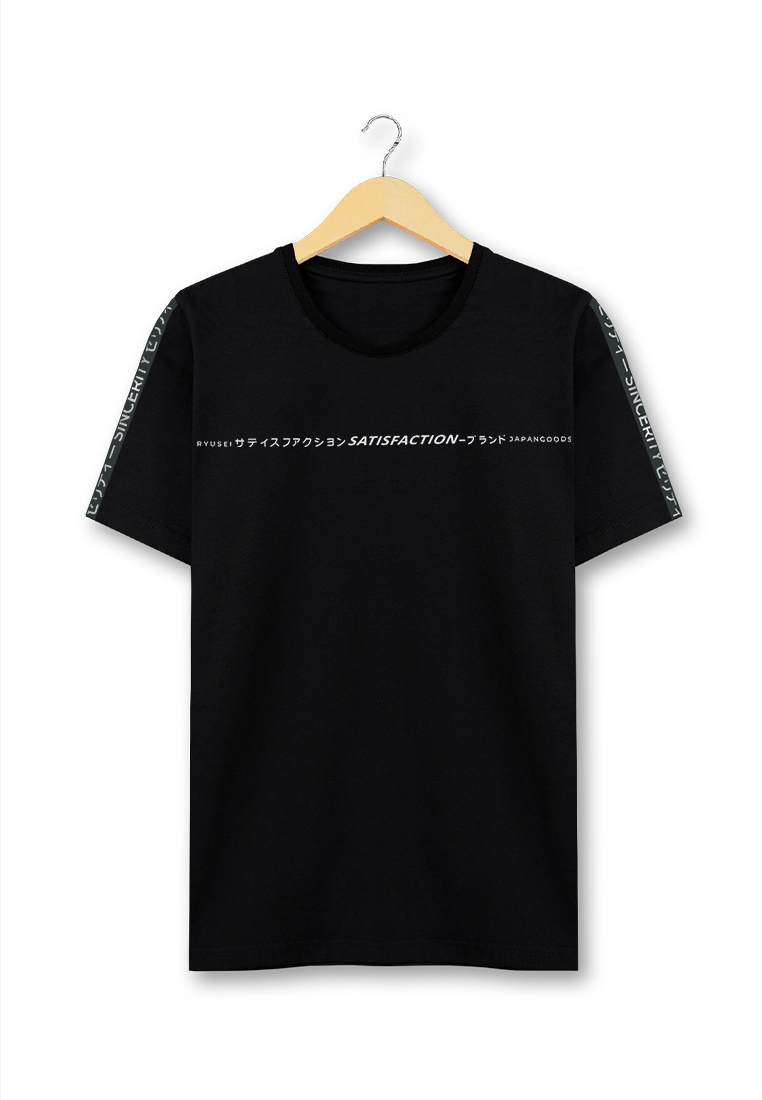 Ryusei Tshirt SatisFaction Black - Ryusei Tshirt Men