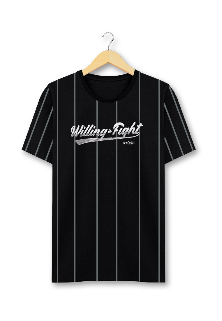 Ryusei Tshirt Willing Fight Black - Ryusei