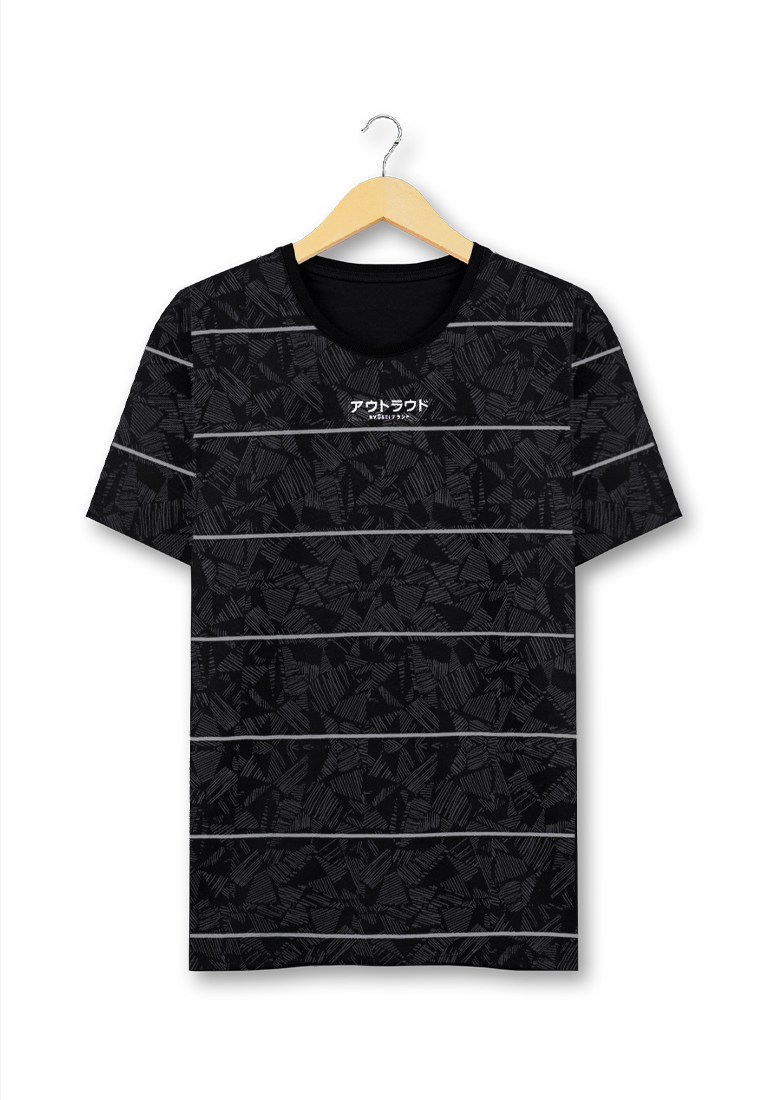 maison atsuaki - maison atsuaki Tee in Black with Gold Foil