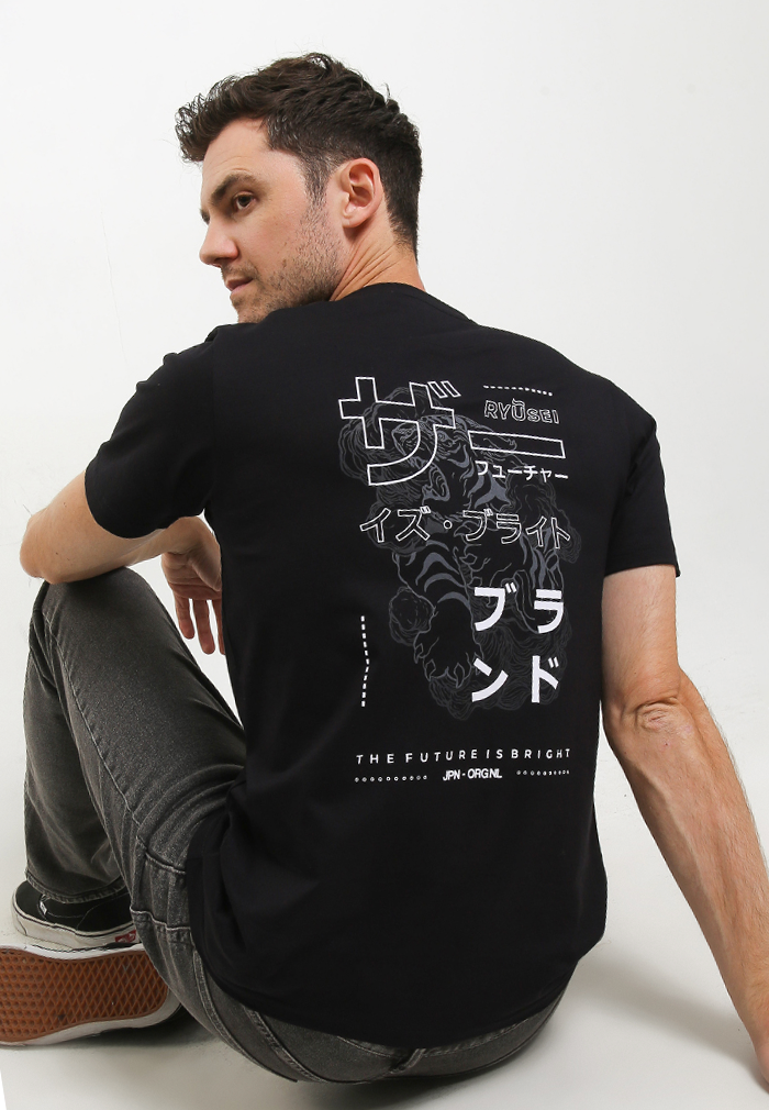 Ryusei Tshirt Bright Black - Ryusei