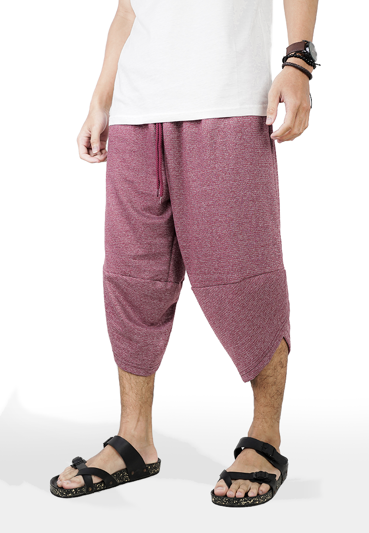 Ryusei Japanese Pants Ken Two Tone Maroon - Ryusei