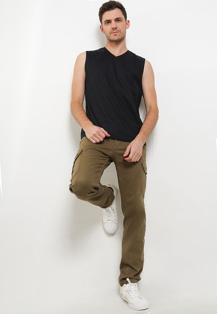 Ryusei Tshirt Takaya Sleeveless Black - Ryusei
