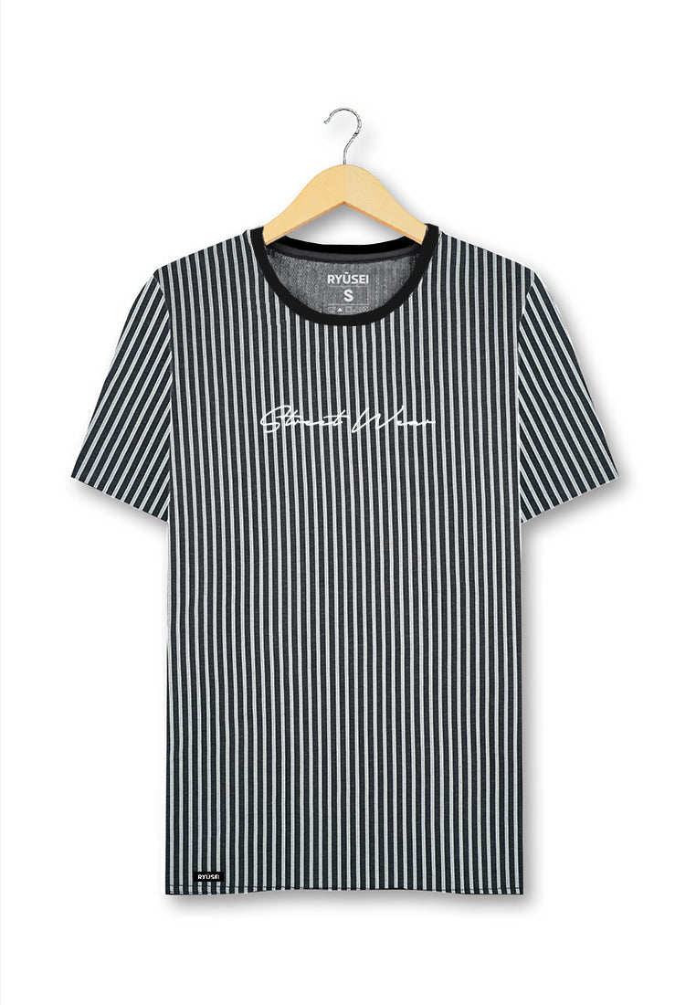 Ryusei Tshirt StreetWear Stripe Black - Ryusei