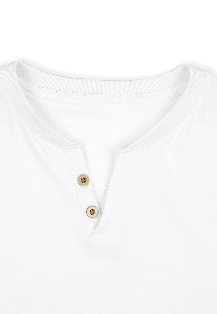 Ryusei Tshirt Kagawa Button White - Ryusei