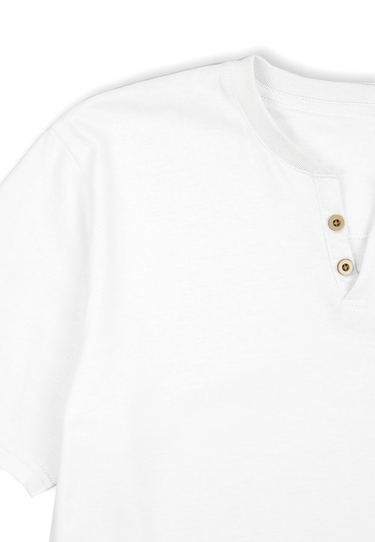 Ryusei Tshirt Kagawa Button White - Ryusei