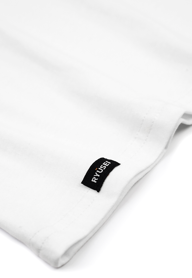 Ryusei Tshirt Kagawa Button White - Ryusei
