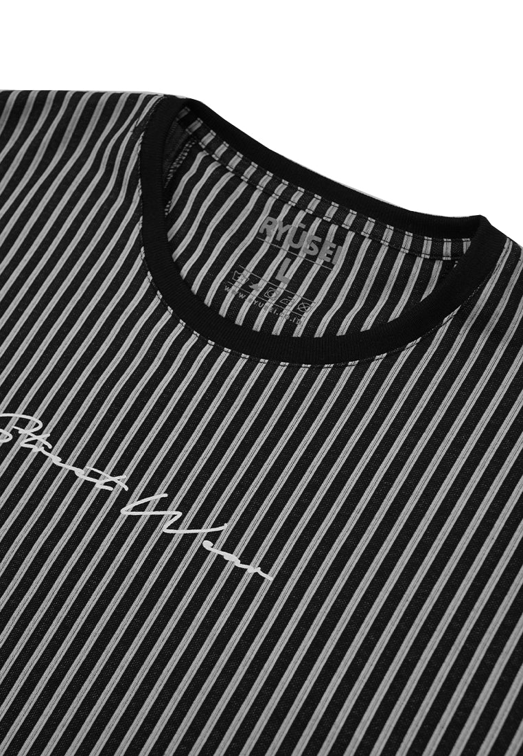 Ryusei Tshirt StreetWear Stripe Black - Ryusei