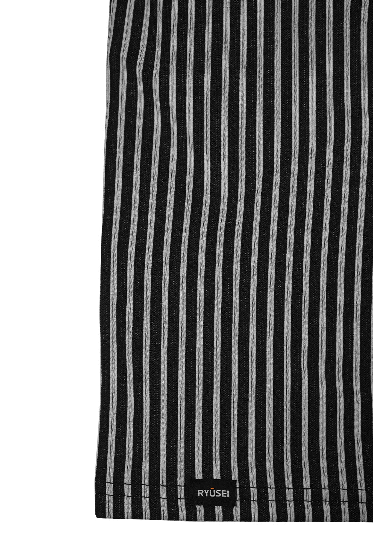 Ryusei Tshirt StreetWear Stripe Black - Ryusei