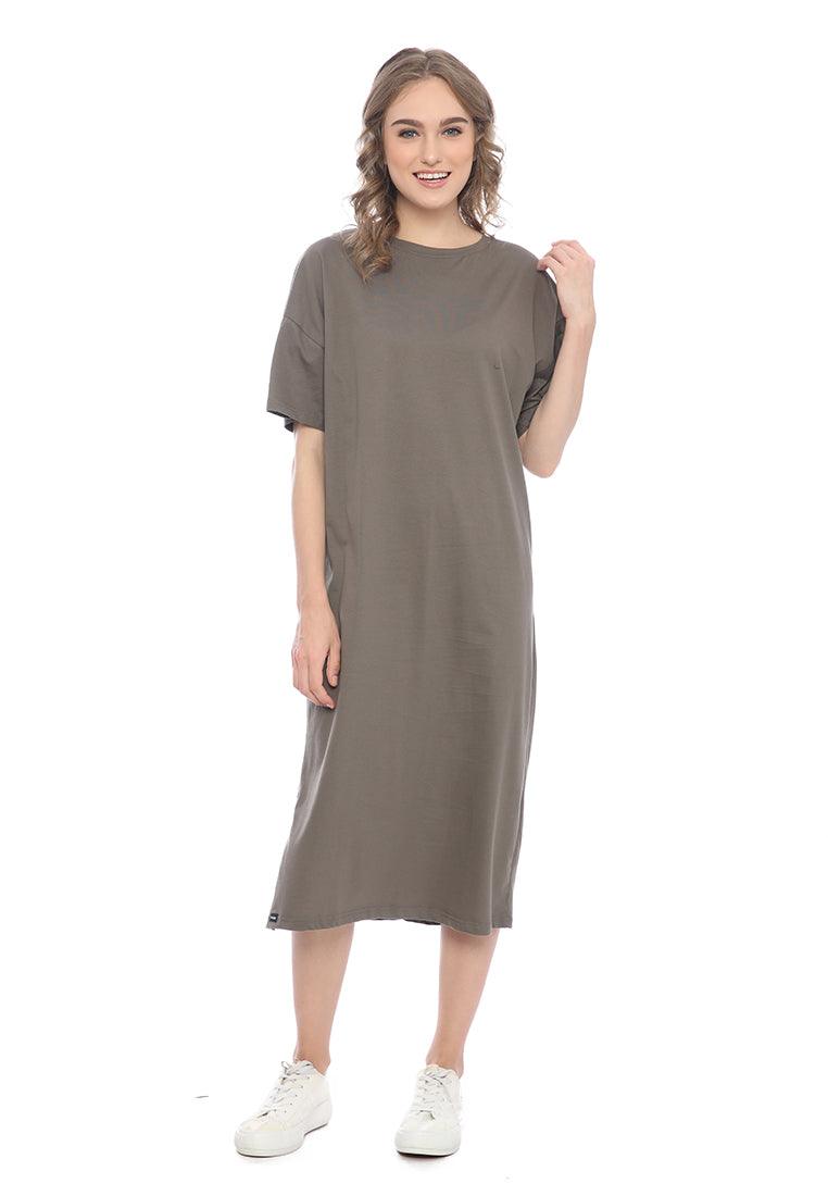 Ryusei Dress Oversize Kimika Khaki - Ryusei
