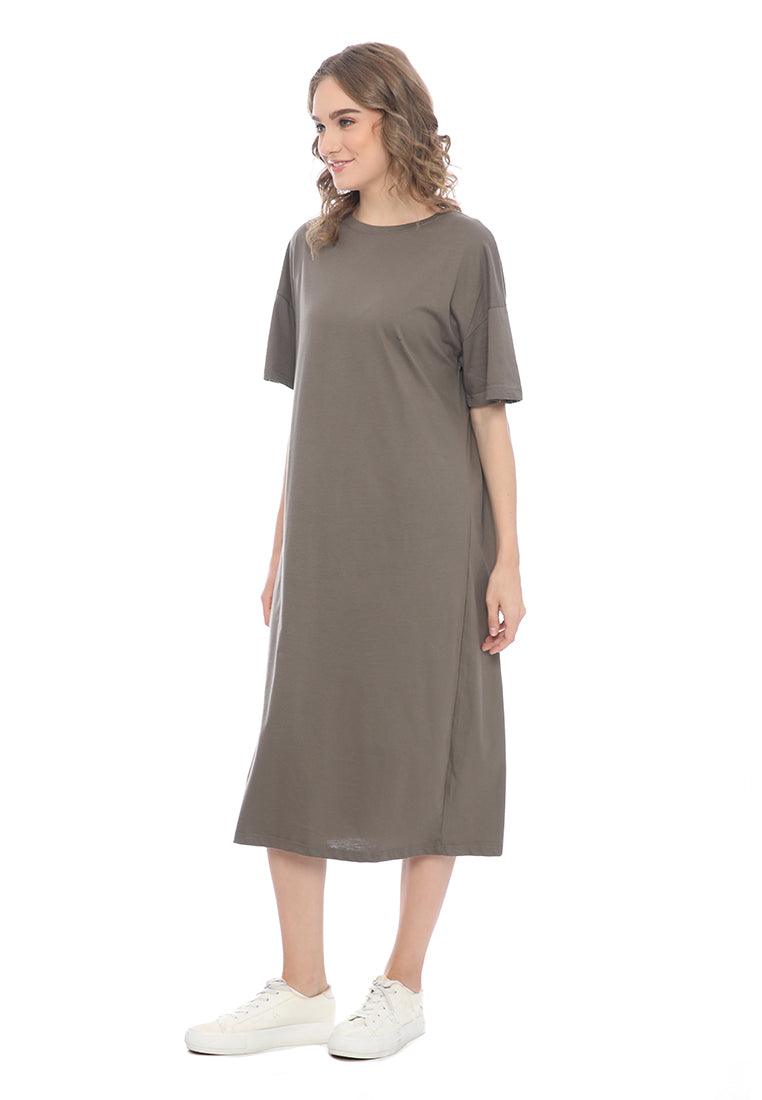 Ryusei Dress Oversize Kimika Khaki - Ryusei