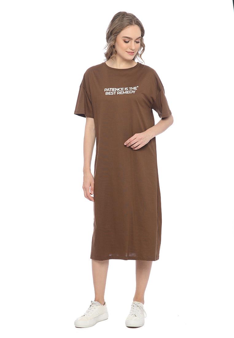 Ryusei Dress Oversize Hayami Brown - Ryusei