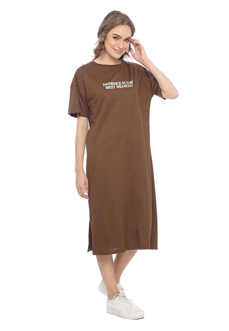 Ryusei Dress Oversize Hayami Brown - Ryusei