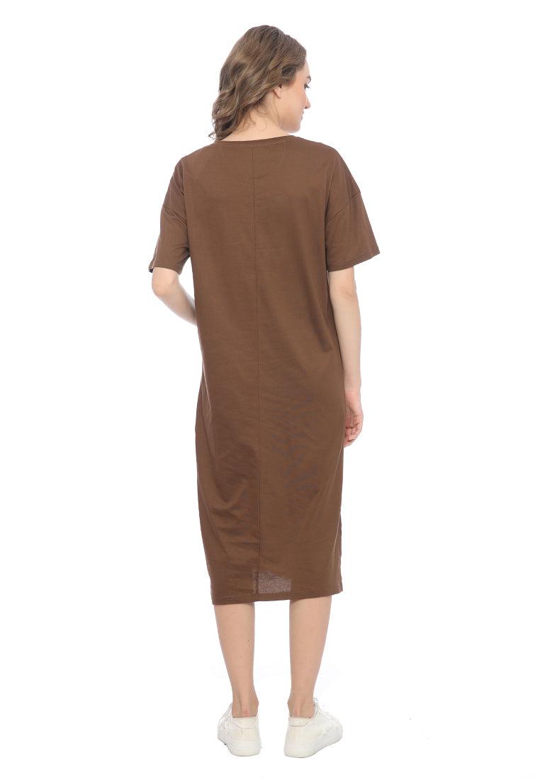 Ryusei Dress Oversize Hayami Brown - Ryusei