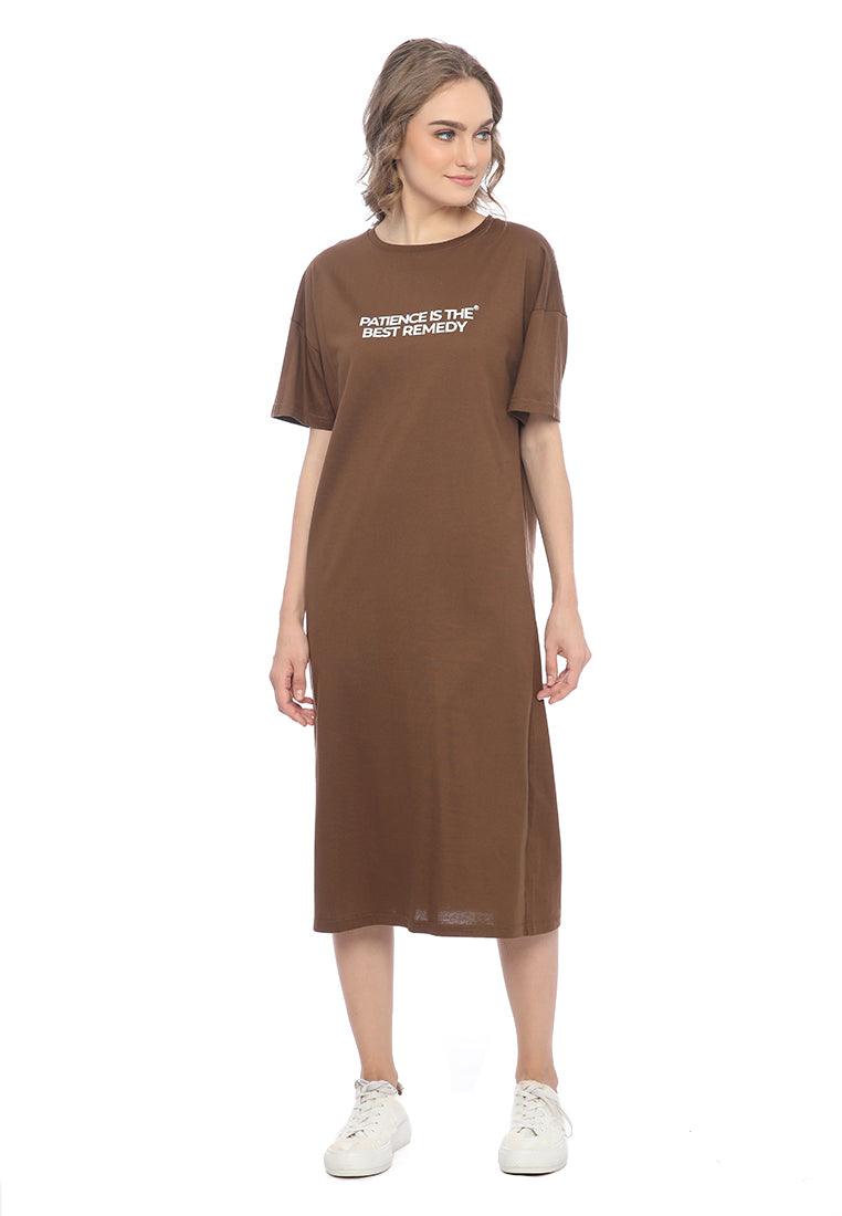 Ryusei Dress Oversize Hayami Brown - Ryusei