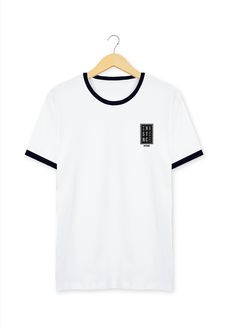 Ryusei Tshirt Existence Stripe Black - Ryusei