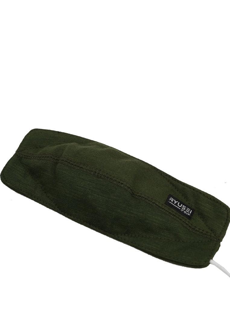 Masker Terry GWS 2 Tone Green - Ryusei