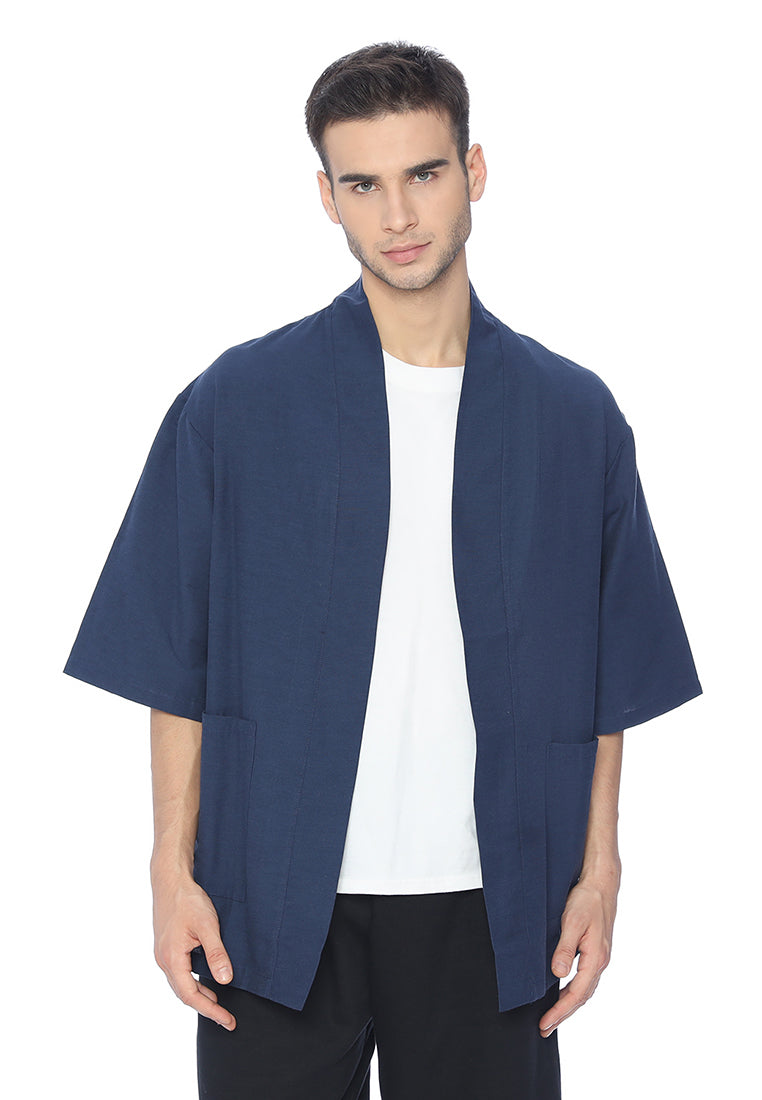 Ryusei Kimono Haka Pocket Navy - Ryusei