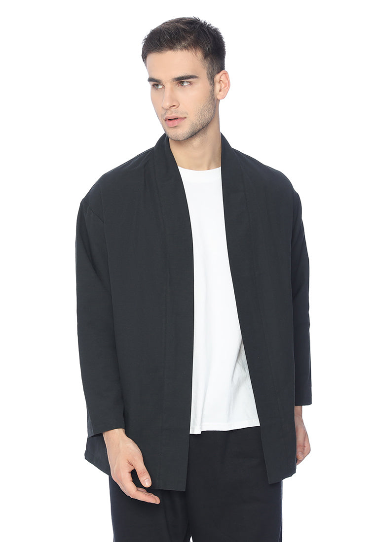 Ryusei Kimono Kata Long Sleeve Black - Ryusei