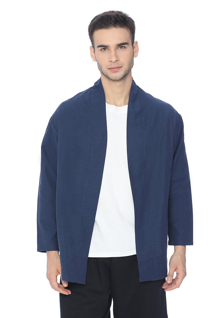 Ryusei Kimono Kata Long Sleeve Navy - Ryusei