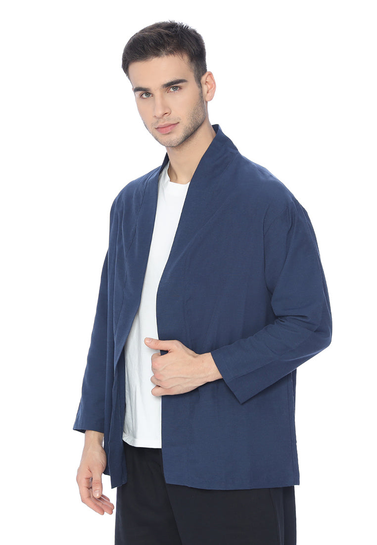 Ryusei Kimono Kata Long Sleeve Navy - Ryusei