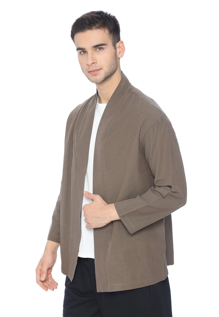 Ryusei Kimono Kata Long Sleeve Brown - Ryusei
